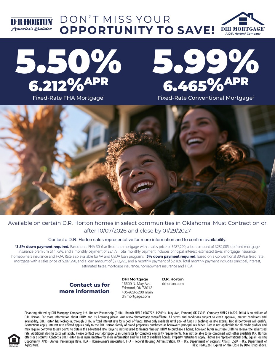 5.50% FHA / 5.99% Conventional flyer